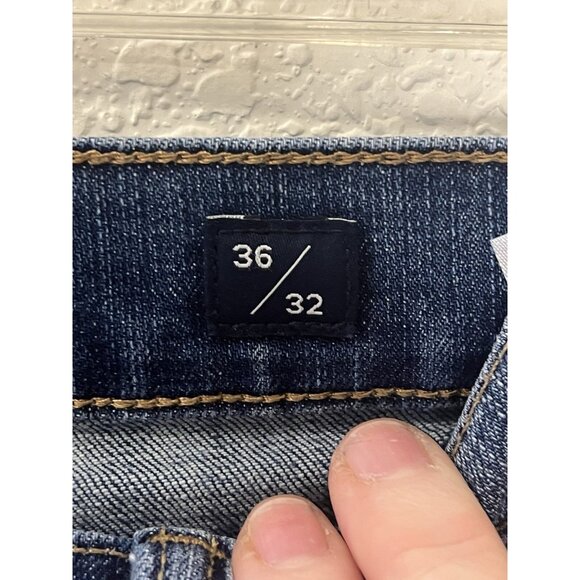 Men’s Lucky Brand Jeans Sz 36 X 32 (410 Athletic Slim) Lt. Wash Mid-rise - Picture 6 of 11